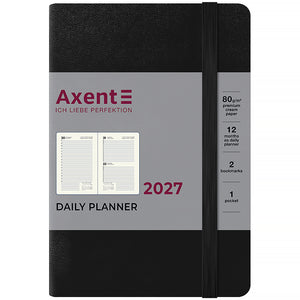 Ежедневник 2027 Axent Pocket Strong 8833-27-01-A, 104*146, чёрный