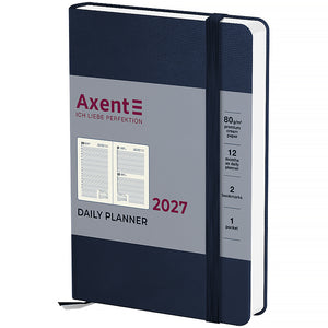 Ежедневник 2027 Axent Pocket Strong 8833-27-02-A, 104*146, синий