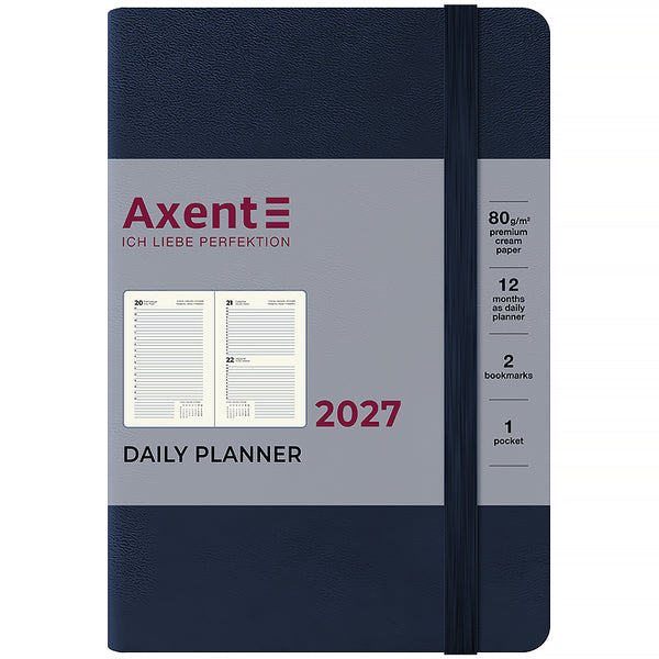 Ежедневник 2027 Axent Pocket Strong 8833-27-02-A, 104*146, синий
