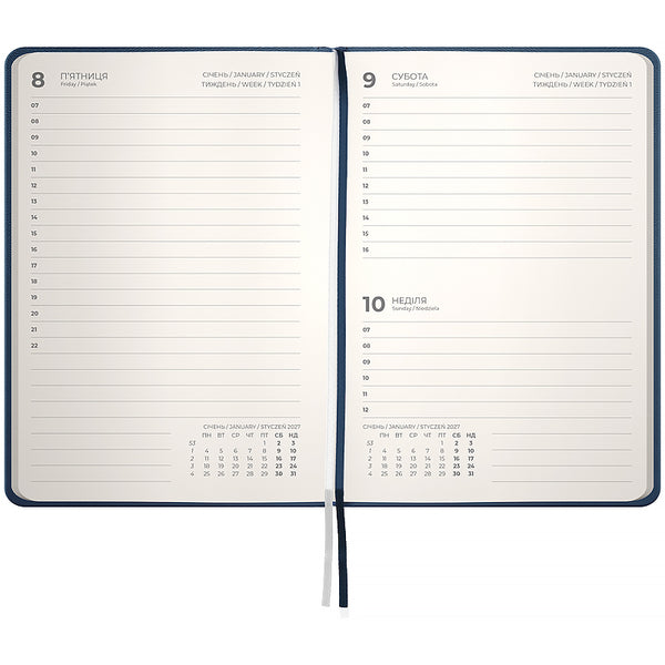 Щоденник 2027 Axent Pocket Strong 8833-27-02-A, 104*146, синій