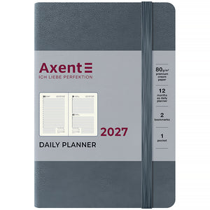 Ежедневник 2027 Axent Pocket Strong 8833-26-02-A, 104*146, серый