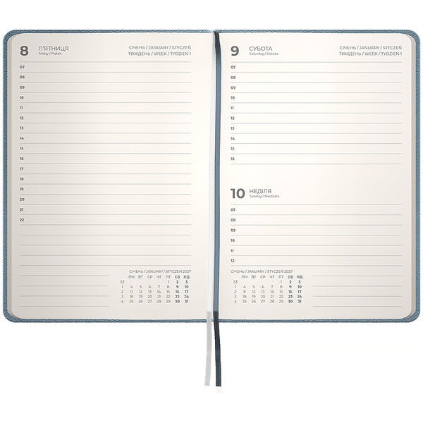Щоденник 2027 Axent Pocket Strong 8833-27-62-A, 104*146, сірий