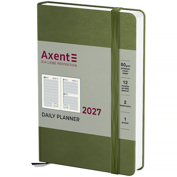 Ежедневник 2027 Axent Pocket Strong 8833-27-65-A, 104*146, серый