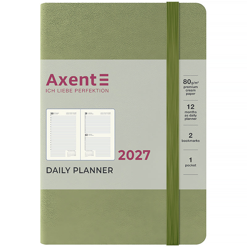 Щоденник 2027 Axent Pocket Strong 8833-27-65-A, 104*146, хакі