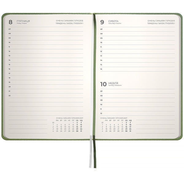 Щоденник 2027 Axent Pocket Strong 8833-27-65-A, 104*146, хакі