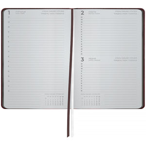 Ежедневник 2027 Axent Partner Soft Muse 8827-27-1-A, 145*210, бордовый