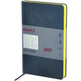 Ежедневник 2027 Axent Partner Soft Muse 8827-27-2-A, 145*210, темно синий