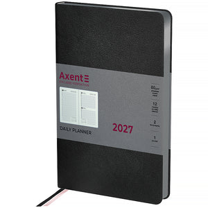 Ежедневник 2027 Axent Partner Soft Muse 8827-27-3-A, 145*210, черный