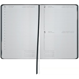 Ежедневник 2027 Axent Partner Soft Muse 8827-27-3-A, 145*210, черный