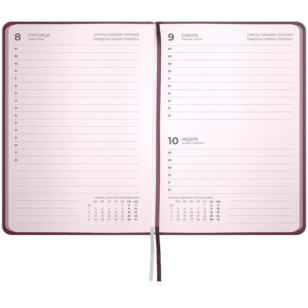 Ежедневник 2027 Axent Pocket Mellow Work hard 8828-27-3-A, 101*146