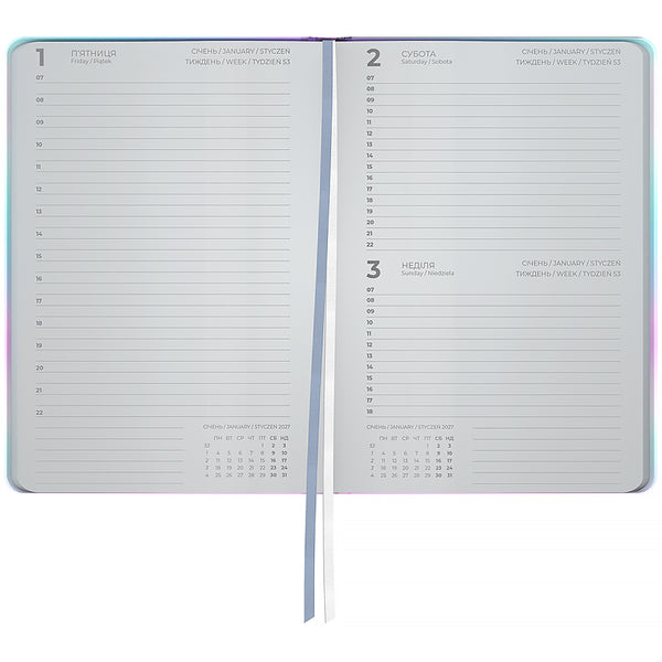Ежедневник 2027 Axent Partner Daily Vibes Dream Plan Do 8836-27-5-A, 145*210