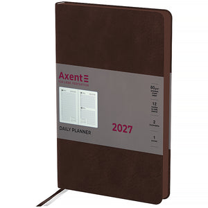 Ежедневник 2027 Axent Partner Soft Cloud 8837-27-1-A, 145*210, коричневый
