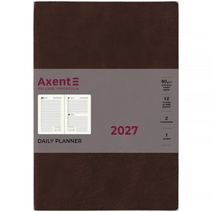 Ежедневник 2027 Axent Partner Soft Cloud 8837-27-1-A, 145*210, коричневый
