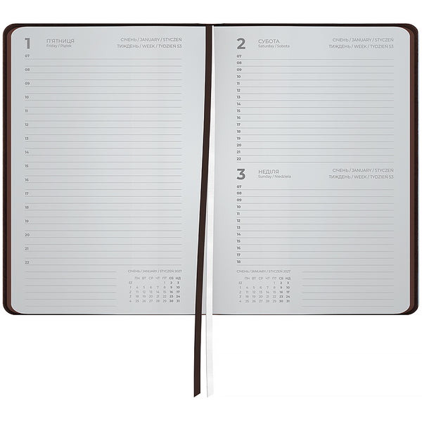 Ежедневник 2027 Axent Partner Soft Cloud 8837-27-1-A, 145*210, коричневый