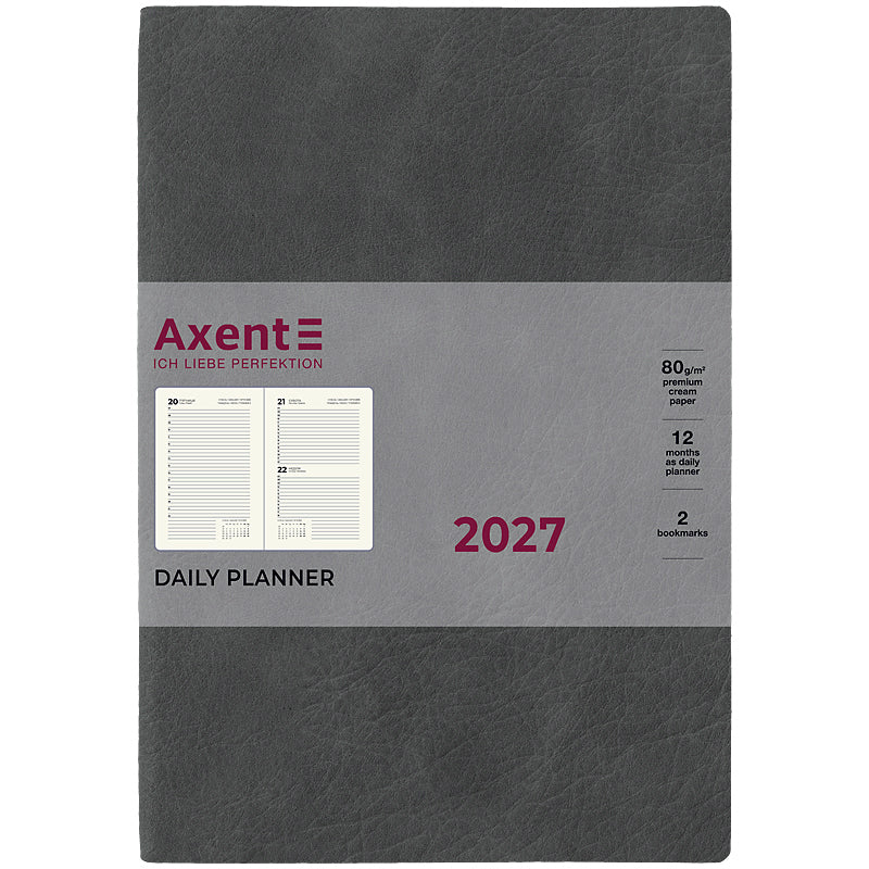 Щоденник 2027 Axent Partner Soft Cloud 8837-27-2-A, 145*210, сірий
