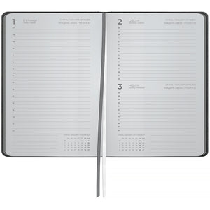 Ежедневник 2027 Axent Partner Soft Cloud 8837-27-2-A, 145*210, серый