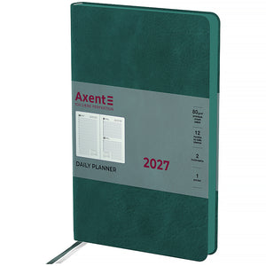 Ежедневник 2027 Axent Partner Soft Cloud 8837-27-3-A, 145*210, изумрудный