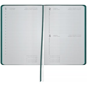 Ежедневник 2027 Axent Partner Soft Cloud 8837-27-3-A, 145*210, изумрудный
