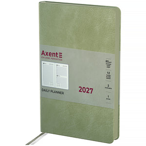 Ежедневник 2027 Axent Partner Soft Cloud 8837-27-4-A, 145*210, салатовый