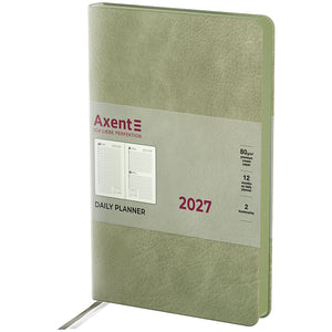 Ежедневник 2027 Axent Partner Soft Cloud 8837-27-4-A, 145*210, салатовый