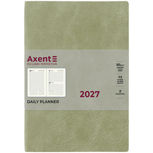 Ежедневник 2027 Axent Partner Soft Cloud 8837-27-4-A, 145*210, салатовый