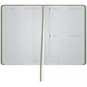Ежедневник 2027 Axent Partner Soft Cloud 8837-27-4-A, 145*210, салатовый