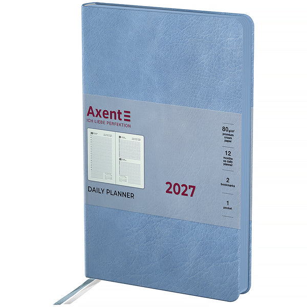 Ежедневник 2027 Axent Partner Soft Cloud 8837-27-5-A, 145*210, голубой