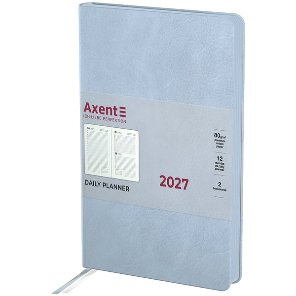 Ежедневник 2027 Axent Partner Soft Cloud 8837-27-5-A, 145*210, голубой
