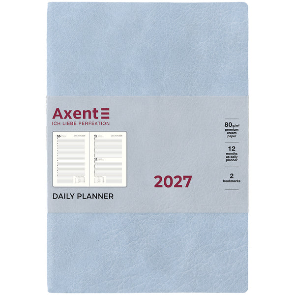 Ежедневник 2027 Axent Partner Soft Cloud 8837-27-5-A, 145*210, голубой