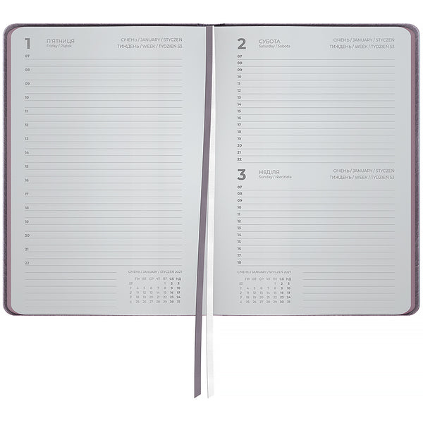 Ежедневник 2027 Axent Partner Soft Cloud 8837-27-6-A, 145*210, сиреневый