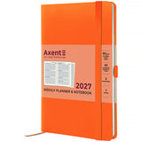 Еженедельник 2027 Axent Partner Strong 8505-27-64-A, 125*195, оранжевый