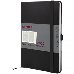 Еженедельник 2027 Axent Prime Strong 8507-27-01-A, 145*210, черный