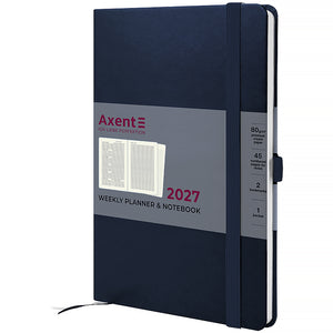 Еженедельник 2027 Axent Prime Strong 8507-27-02-A, 145*210, синий