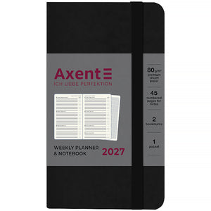 Еженедельник 2027 Axent Pocket Strong 8508-27-01-A, 90*150, черный