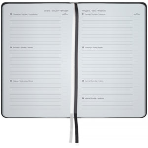 Щотижневик 2027 Axent Pocket Strong 8508-27-01-A, 90*150, чорний