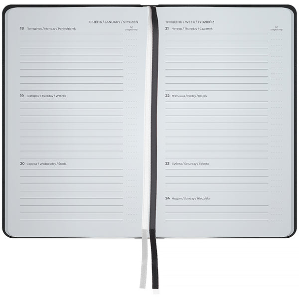 Щотижневик 2027 Axent Pocket Strong 8508-27-01-A, 90*150, чорний