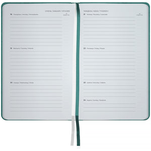 Щотижневик 2027 Axent Pocket Strong 8508-27-31-A, 90*150, малахітовий