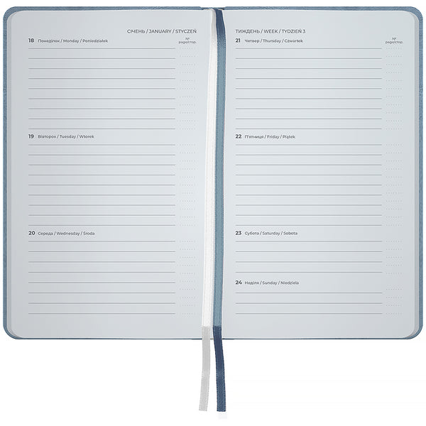 Щотижневик 2027 Axent Pocket Strong 8508-27-62-A, 90*150, сірий