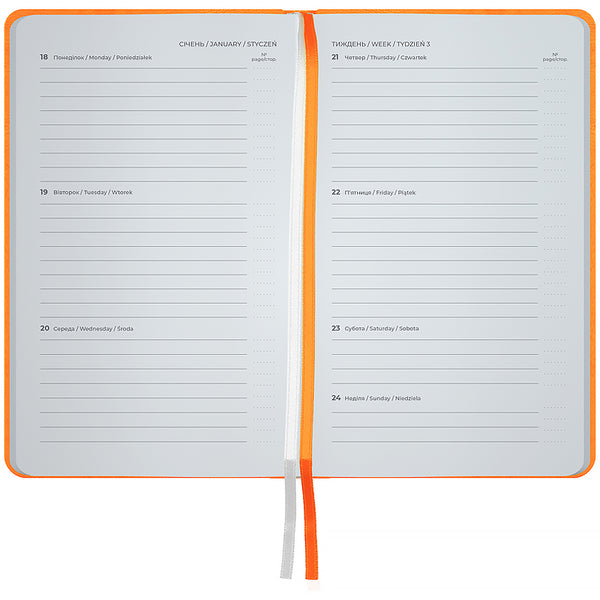 Щотижневик 2027 Axent Pocket Strong 8508-27-64-A 90*150, помаранчевий