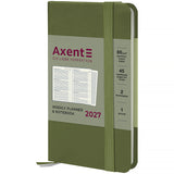 Еженедельник 2027 Axent Pocket Strong 8508-27-65-A, 90*150, серый