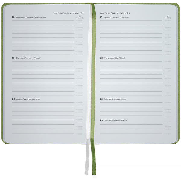 Щотижневик 2027 Axent Pocket Strong 8508-27-65-A 90*150, хакі