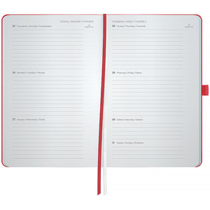 Щотижневик 2027 Axent Partner Soft Skin 8509-27-06-A, 125*195, червоний