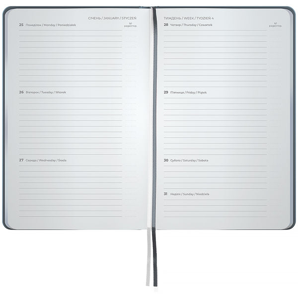 Еженедельник 2027 Axent Partner Mellow Plans with personality 8528-27-6-A, 125*195