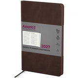 Еженедельник 2027 Axent Partner Soft Cloud 8537-27-1-A, 125*195, коричневый