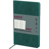 Еженедельник 2027 Axent Partner Soft Cloud 8537-27-3-A, 125*195, изумрудный