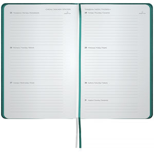 Еженедельник 2027 Axent Partner Soft Cloud 8537-27-3-A, 125*195, изумрудный
