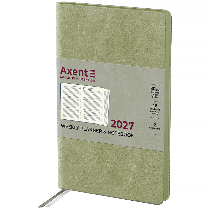Щотижневик 2027 Axent Partner Soft Cloud 8537-27-4-A, 125*195, чорний