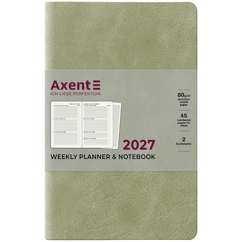 Щотижневик 2027 Axent Partner Soft Cloud 8537-27-4-A, 125*195, чорний