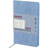 Еженедельник 2027 Axent Partner Soft Cloud 8537-27-5-A, 125*195, голубой