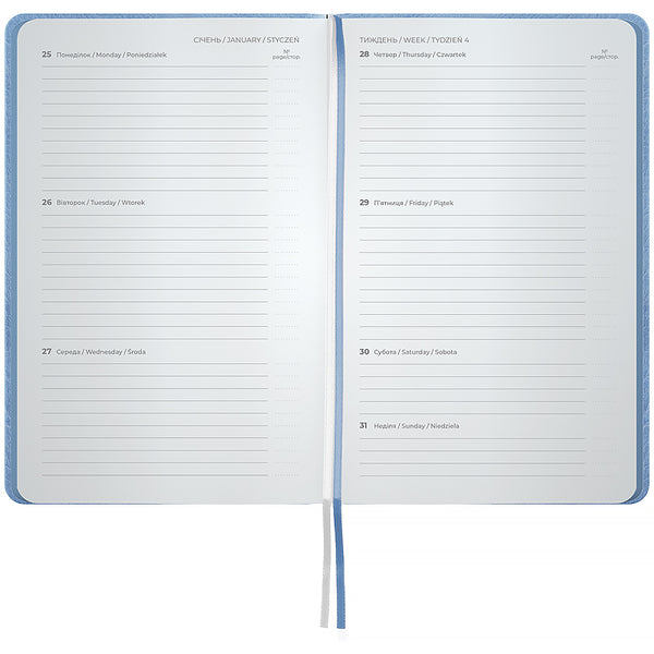 Щотижневик 2027 Axent Partner Soft Cloudt 8537-27-5-A, 125*195, блакитний